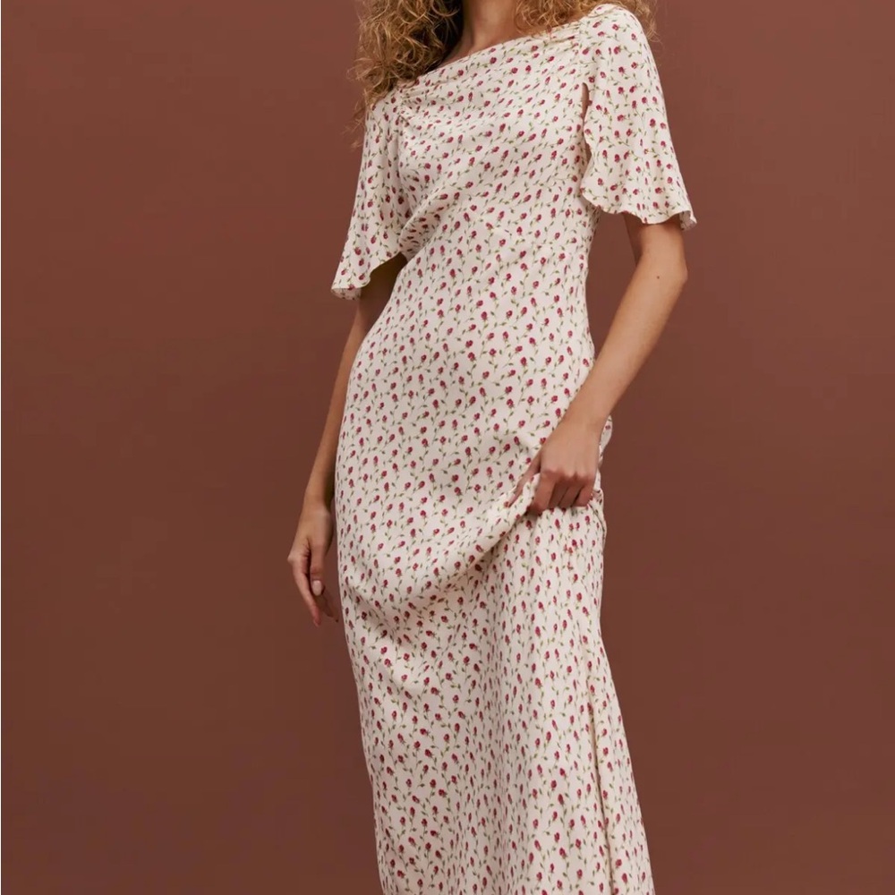 Reformation Rose Print Lassie Dress